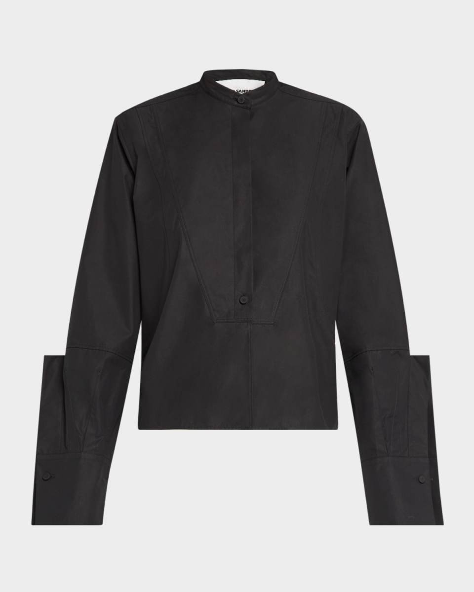 Winged-Cuff Button-Down Shirt